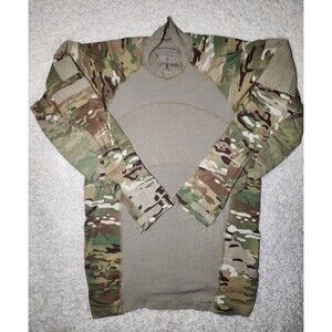 US Army Combat Shirt Flame Resistant Mens Small Green Multicam Camo Military